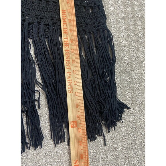 Umgee Crochet Vest Womens M Festival Cochella Fringed Hippie Cotton Blend NWT - Picture 7 of 7